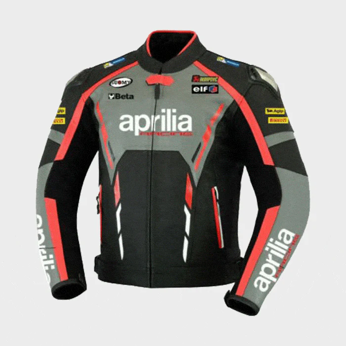 Veste en cuir pour moto Aprilia – Image 2