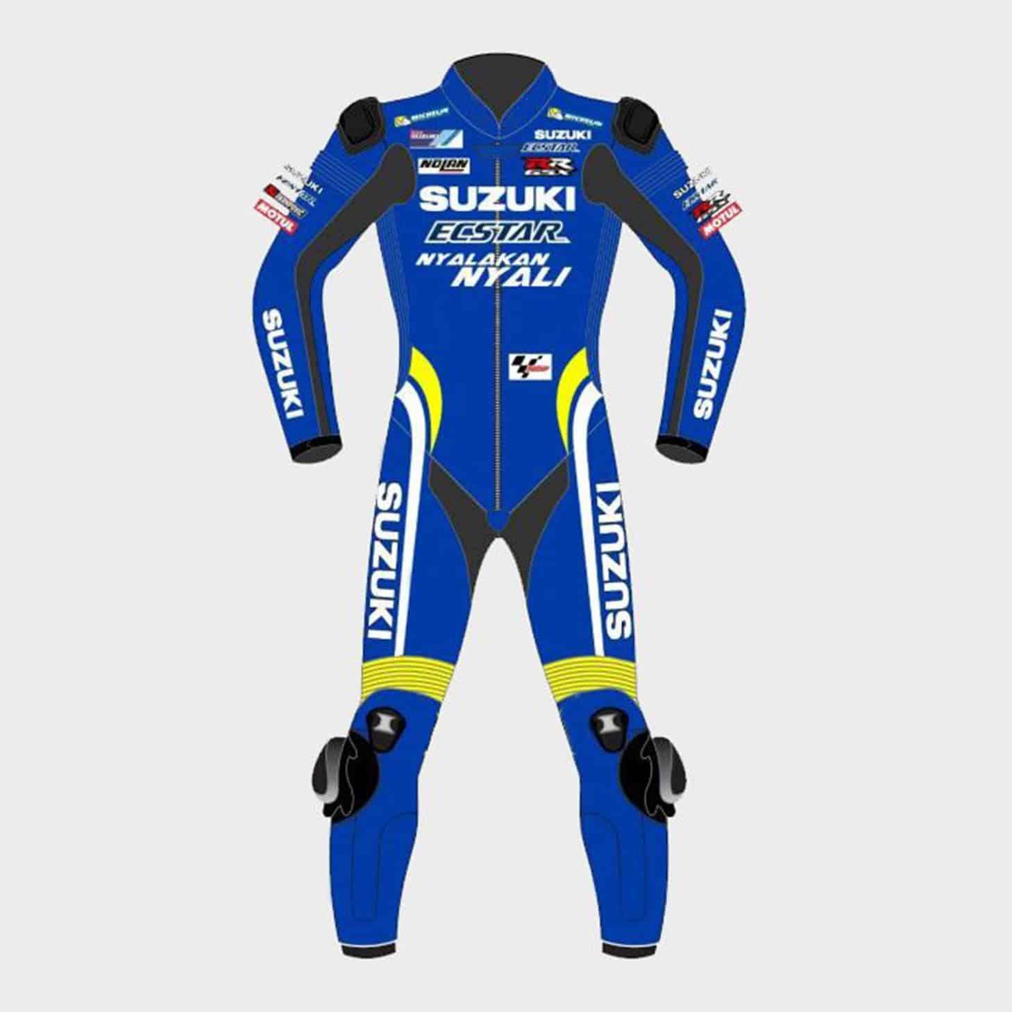Combinaison en cuir Alex Rins Suzuki Motogp 2018