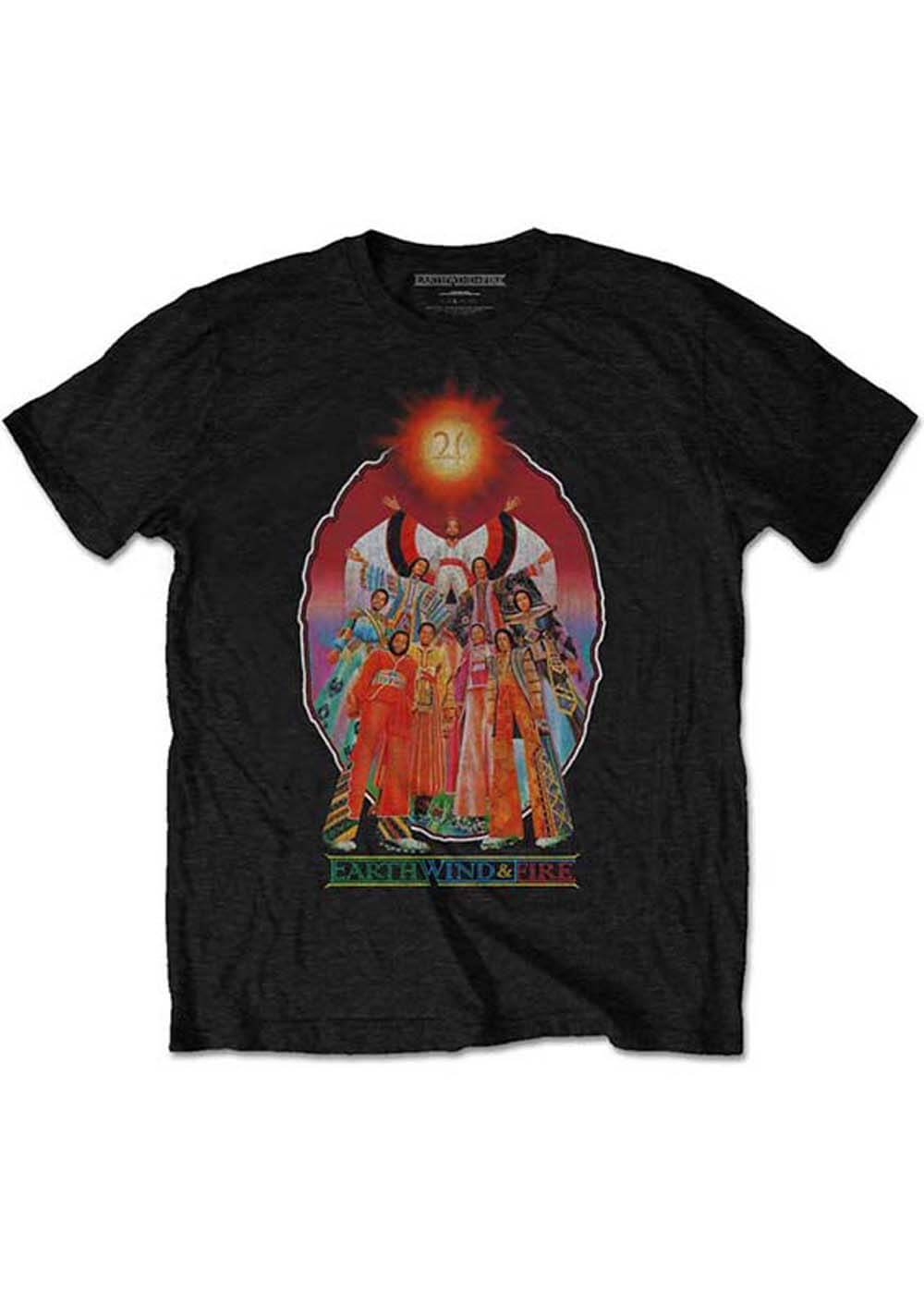 Band Shirts Earth, Wind & Fire Let's Groove T-Shirt Zwart
