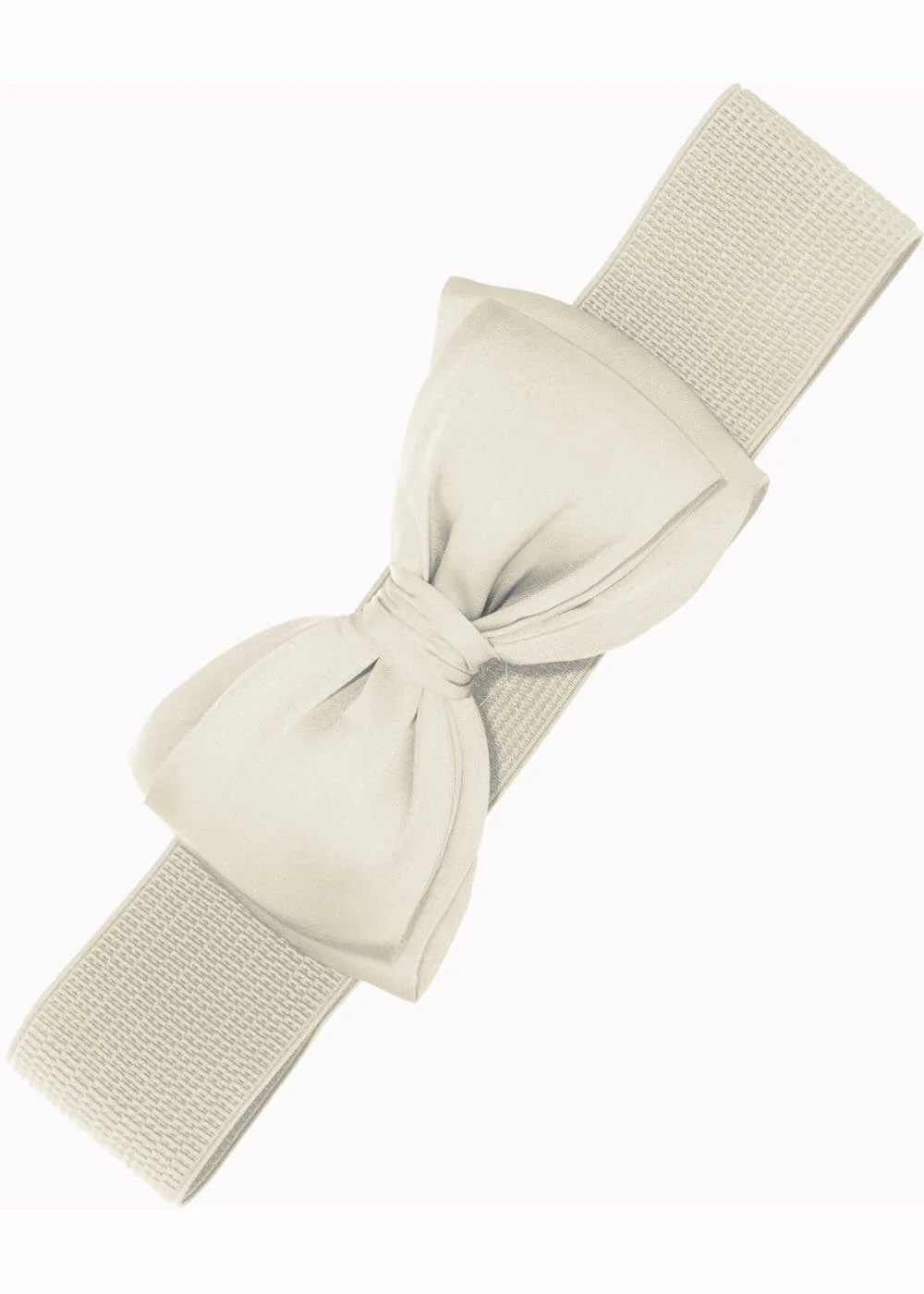 Ceinture Élastique Banned Maria Bow années 50 en Ivoire