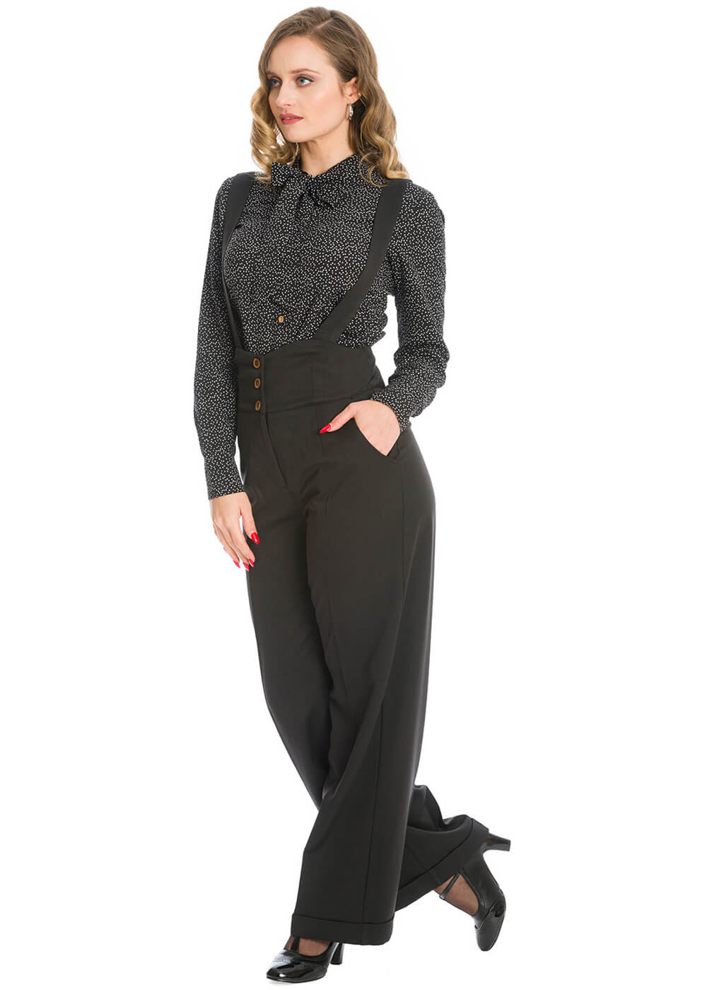 Banned Her Favorites 40's Broek Zwart – Image 5