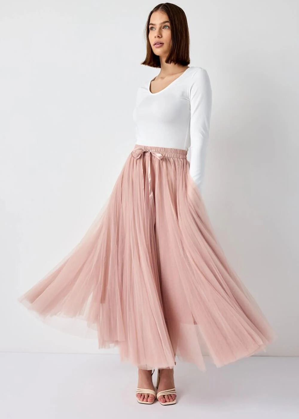 Choklate Paris Amore Jupe en Tulle Rose Pâle – Image 2