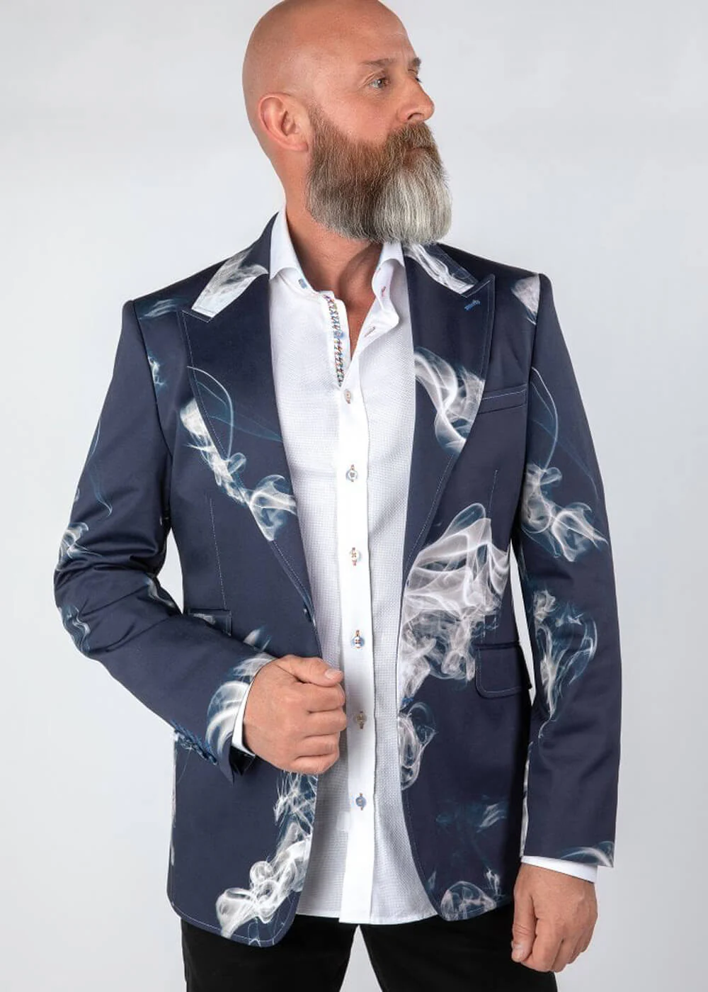 Claudio Lugli Veste Pour Hommes Smoke Navy – Image 5
