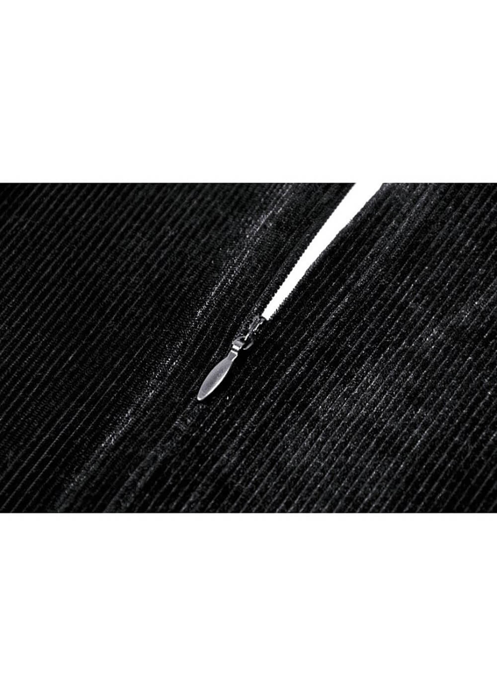 Robe en Velours Dark in Love Héritière Noire – Image 9
