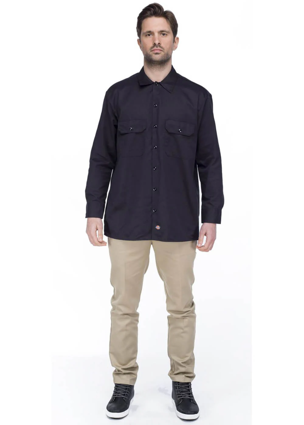 Dickies Chemise de Travail à Longues Manches pour Homme Noir – Image 4
