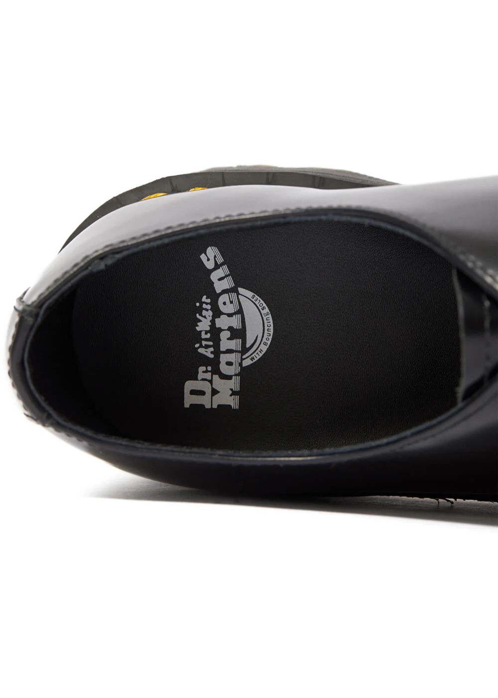 Dr. Martens 1461 Quad Cuir Lisse Poli Noir Chaussures à Lacets – Image 8