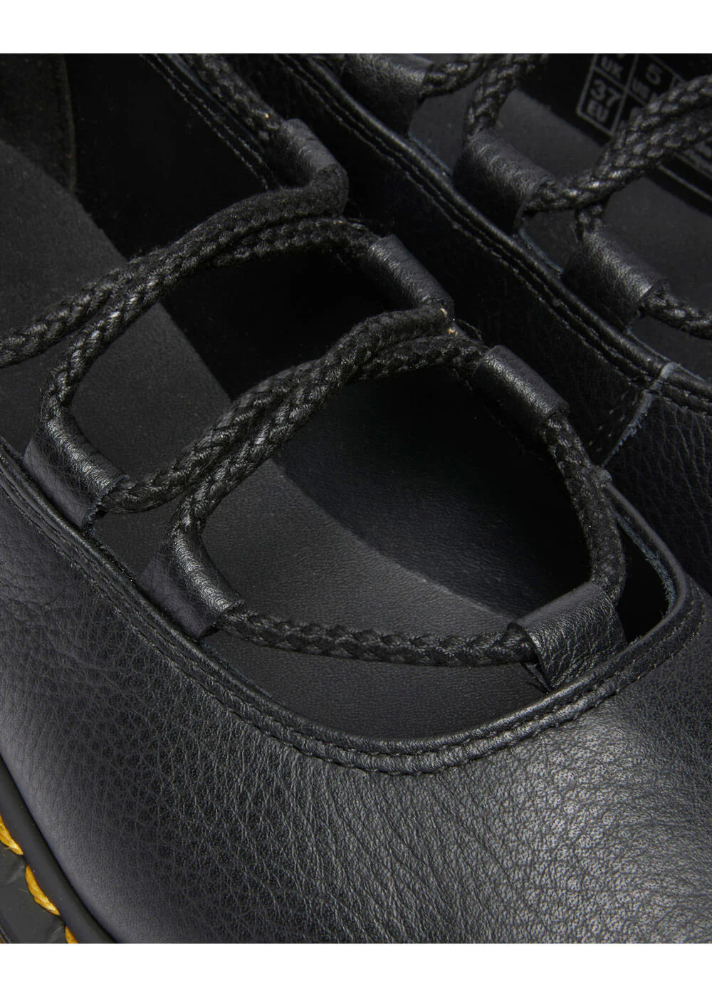 Dr. Martens Elphie II Ballerines en Cuir Virginia Noires – Image 3