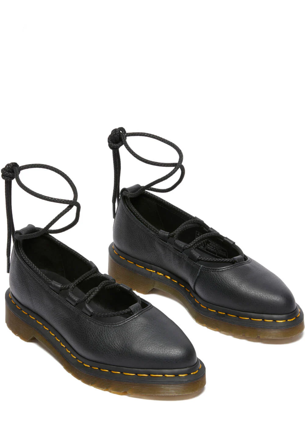 Dr. Martens Elphie II Ballerines en Cuir Virginia Noires – Image 5