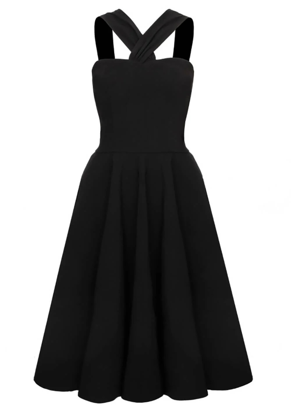 Hell Bunny Gina 50's Swing Jurk Zwart – Image 2