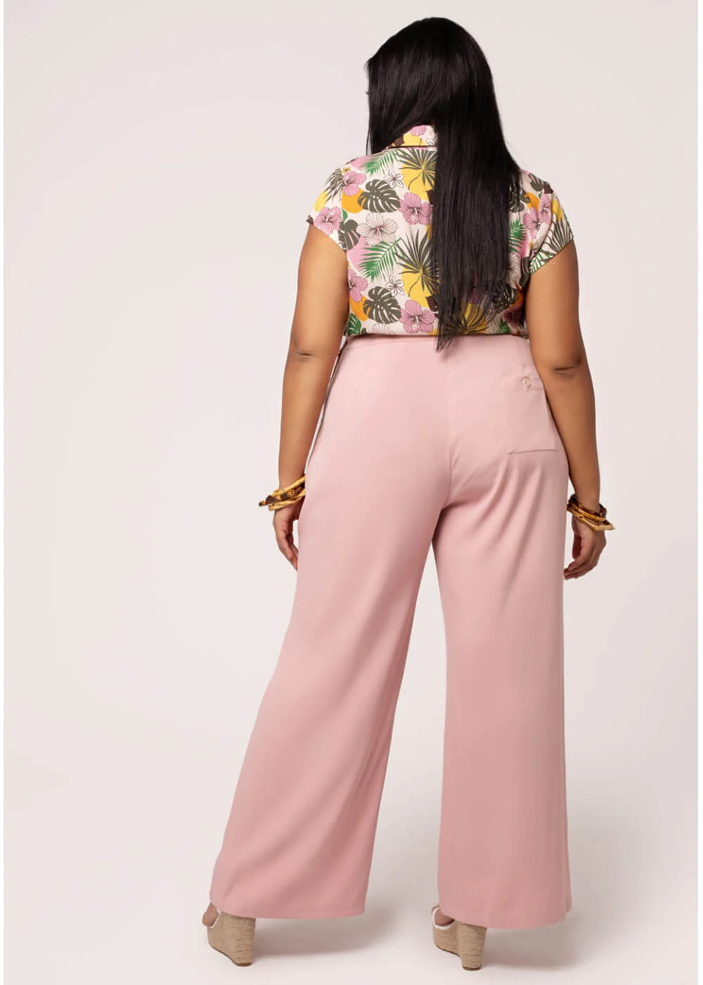 Hell Bunny Giselle Pantalon Années 40 Rose – Image 9