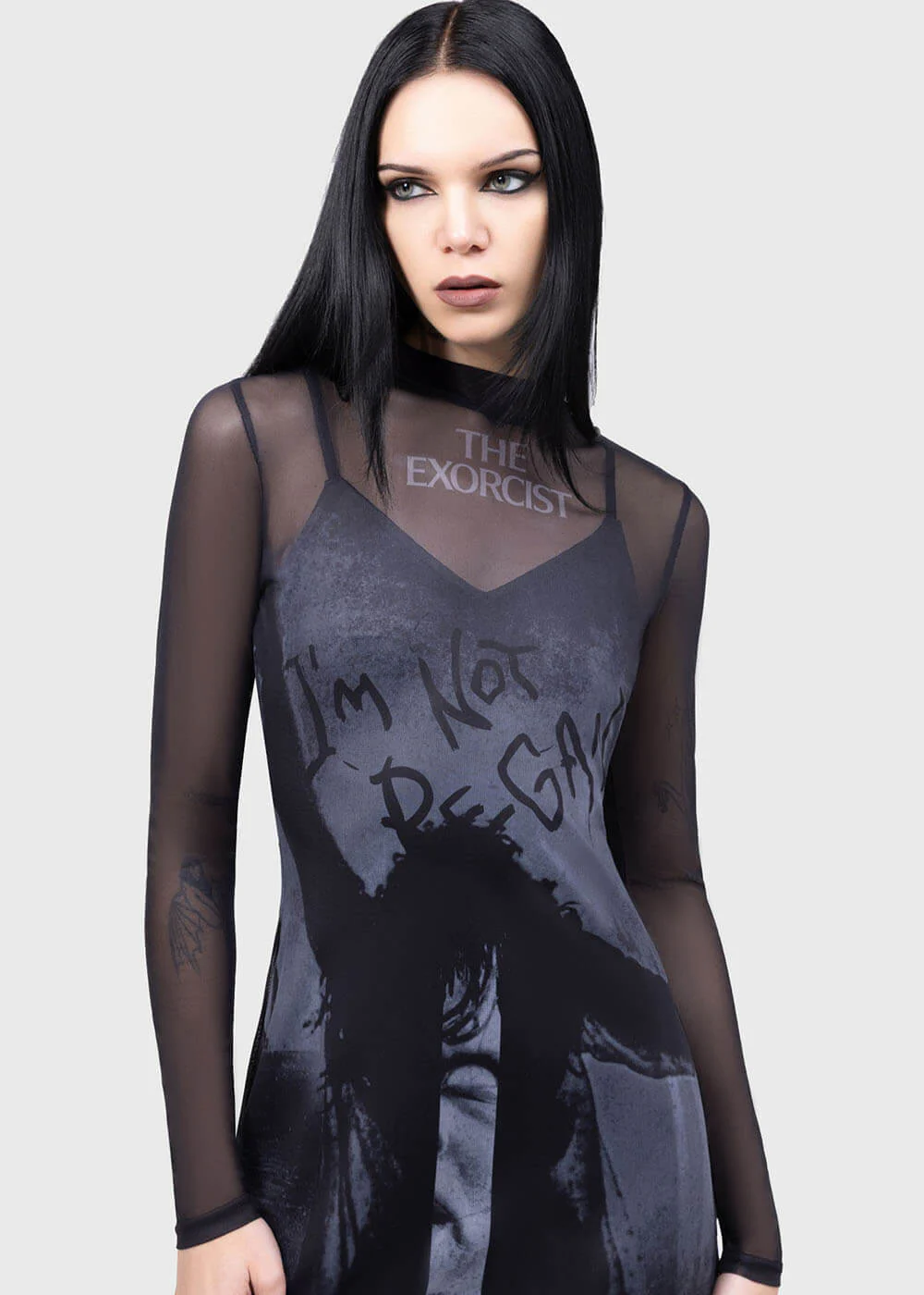 Killstar x Exorcist Do You Know What She Did? Maxi Jurk Zwart (FR) – Image 3