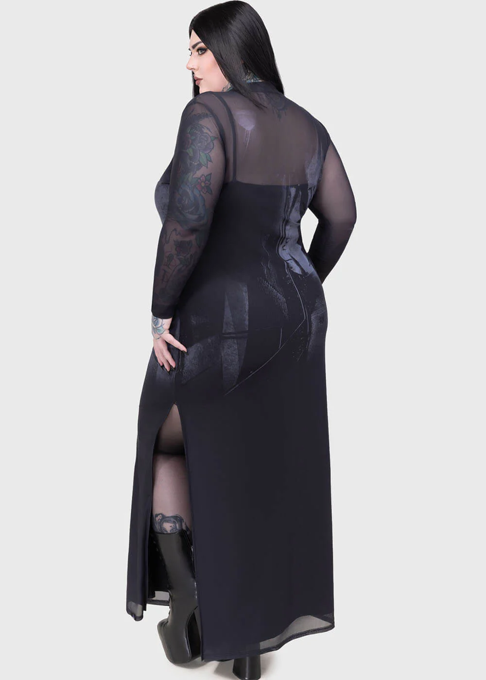 Killstar x Exorcist Do You Know What She Did? Maxi Jurk Zwart (FR) – Image 7