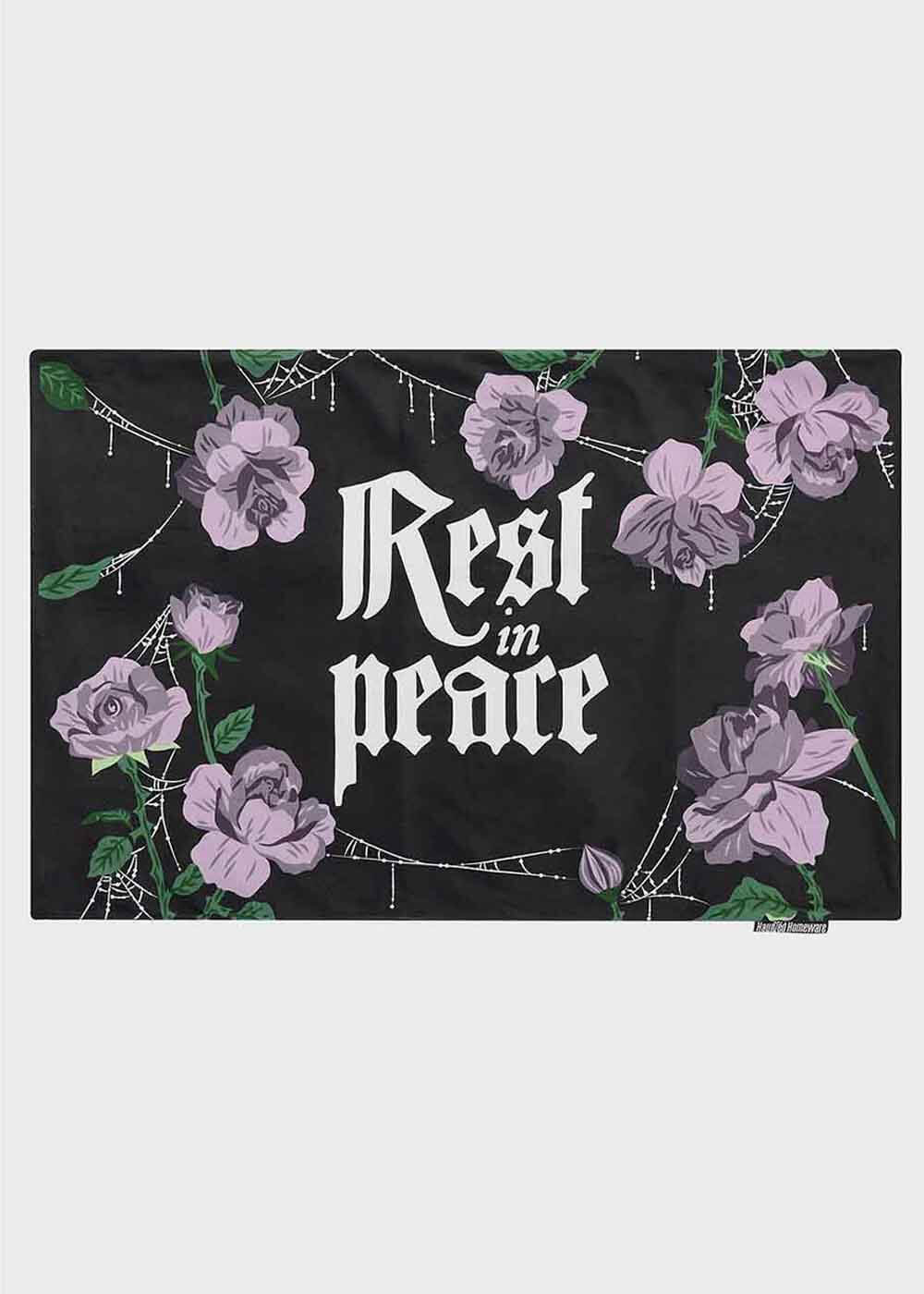 Killstar Haunted Homeware Grave Bloom Kussenslopen Zwart