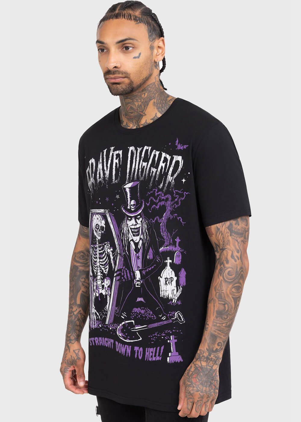 Killstar Grave Digger T-Shirt Zwart – Image 6