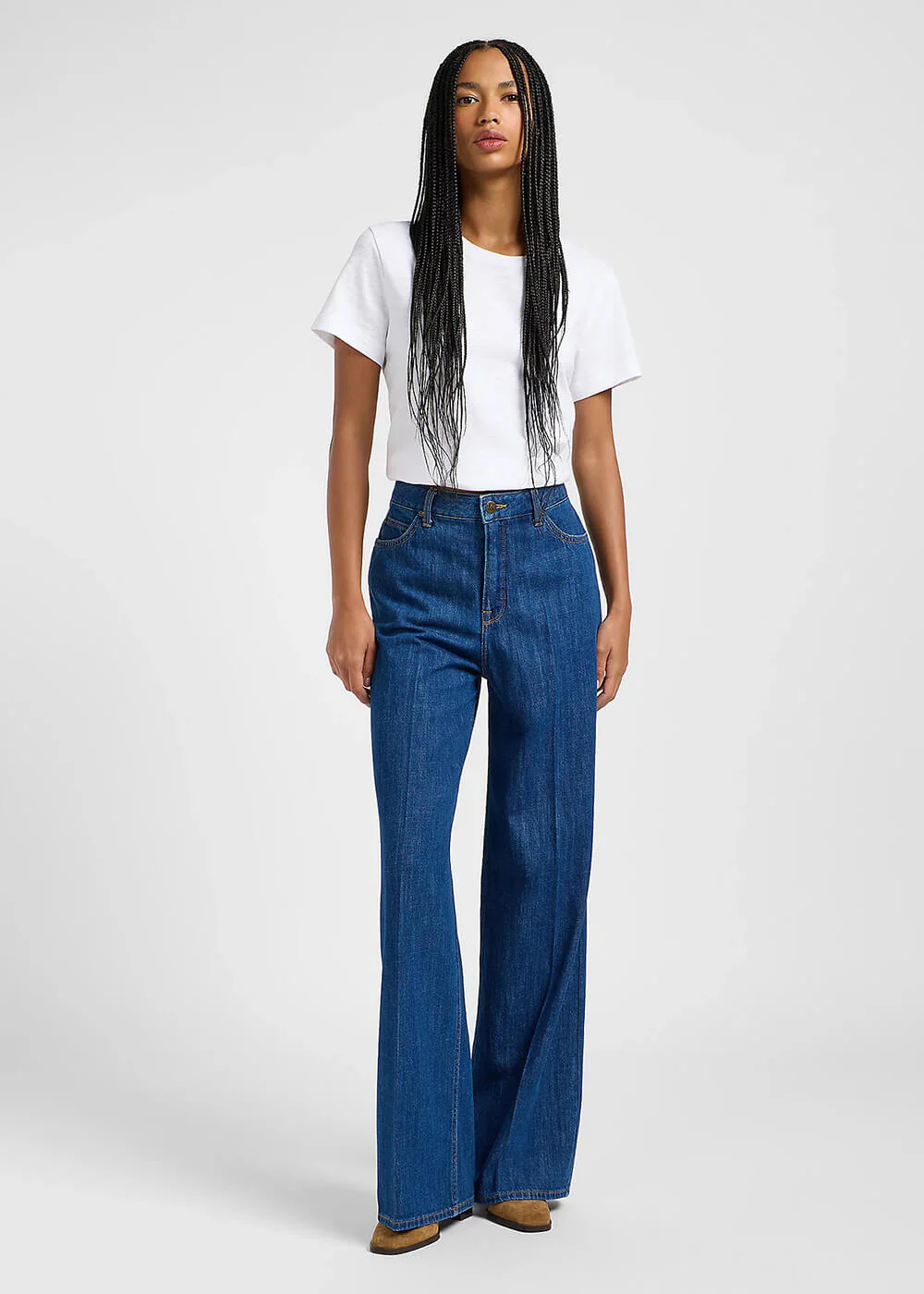 Lee Stella Jeans Wide Leg Femme — Dark Eton Bleu – Image 4