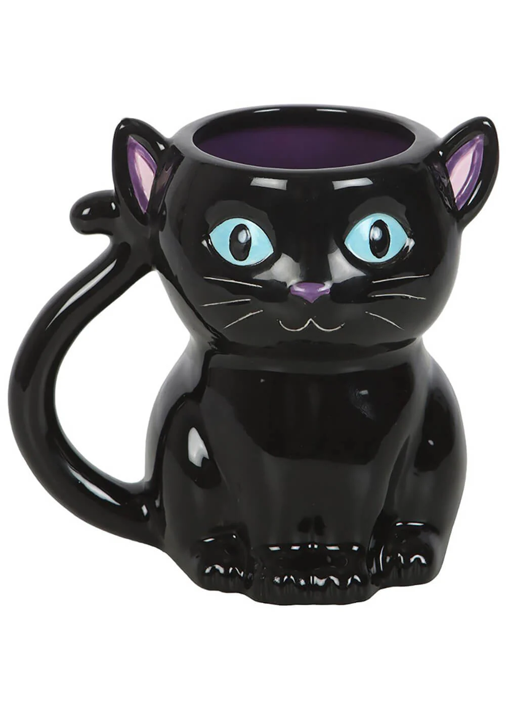 Succubus Home Tasse Mignonne et Effrayante en Forme de Chat Noir