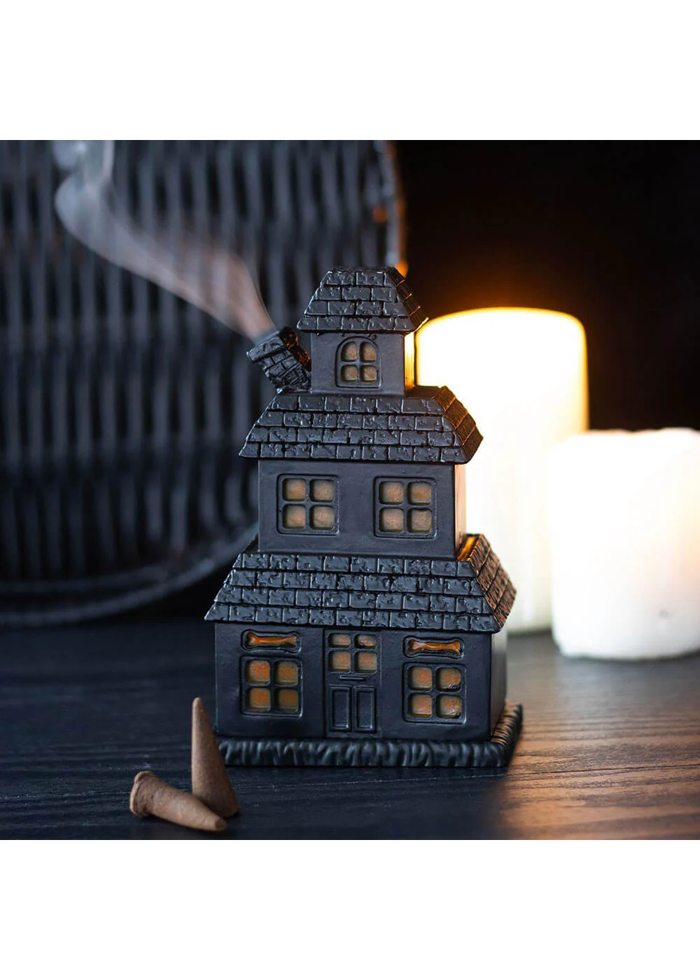 Succubus Home Porte-Encens Maison Hantée en Noir – Image 3