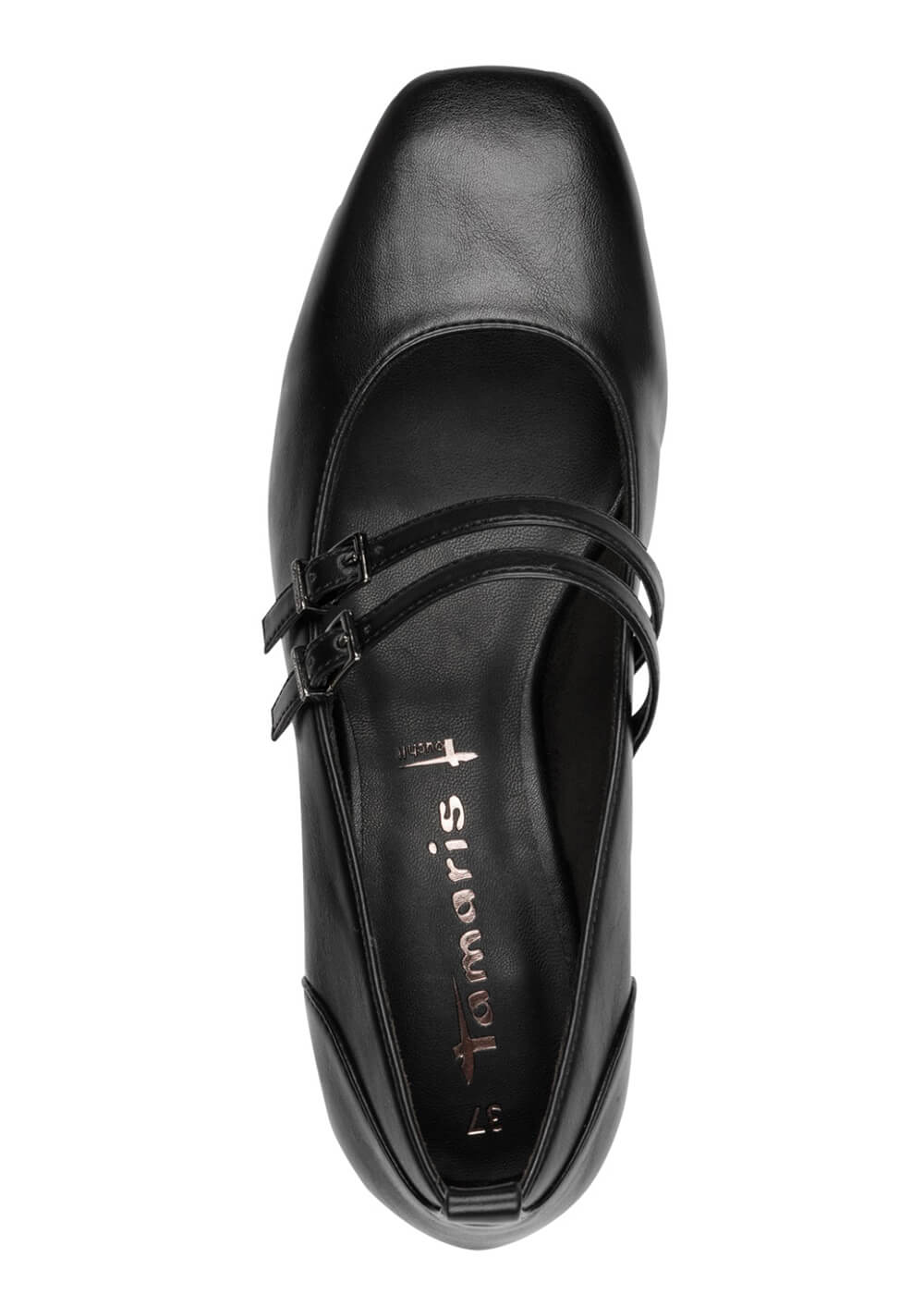 Tamaris Mary Vegan 50's Pumps Zwart Mat – Image 4