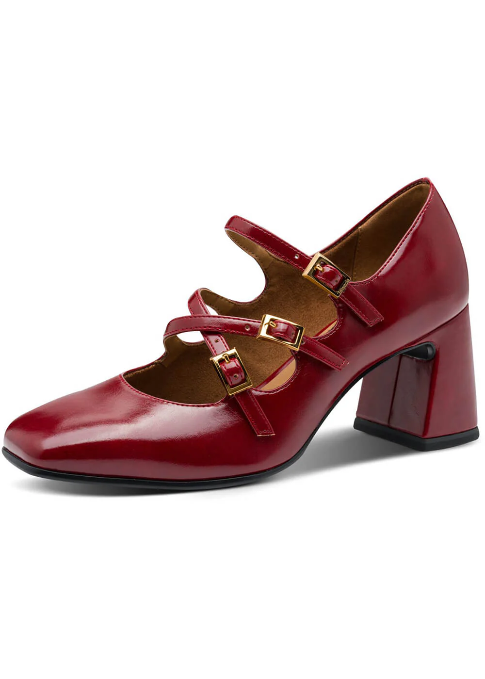 Tamaris Fabienne Vegan Escarpins Années 70 Rouge