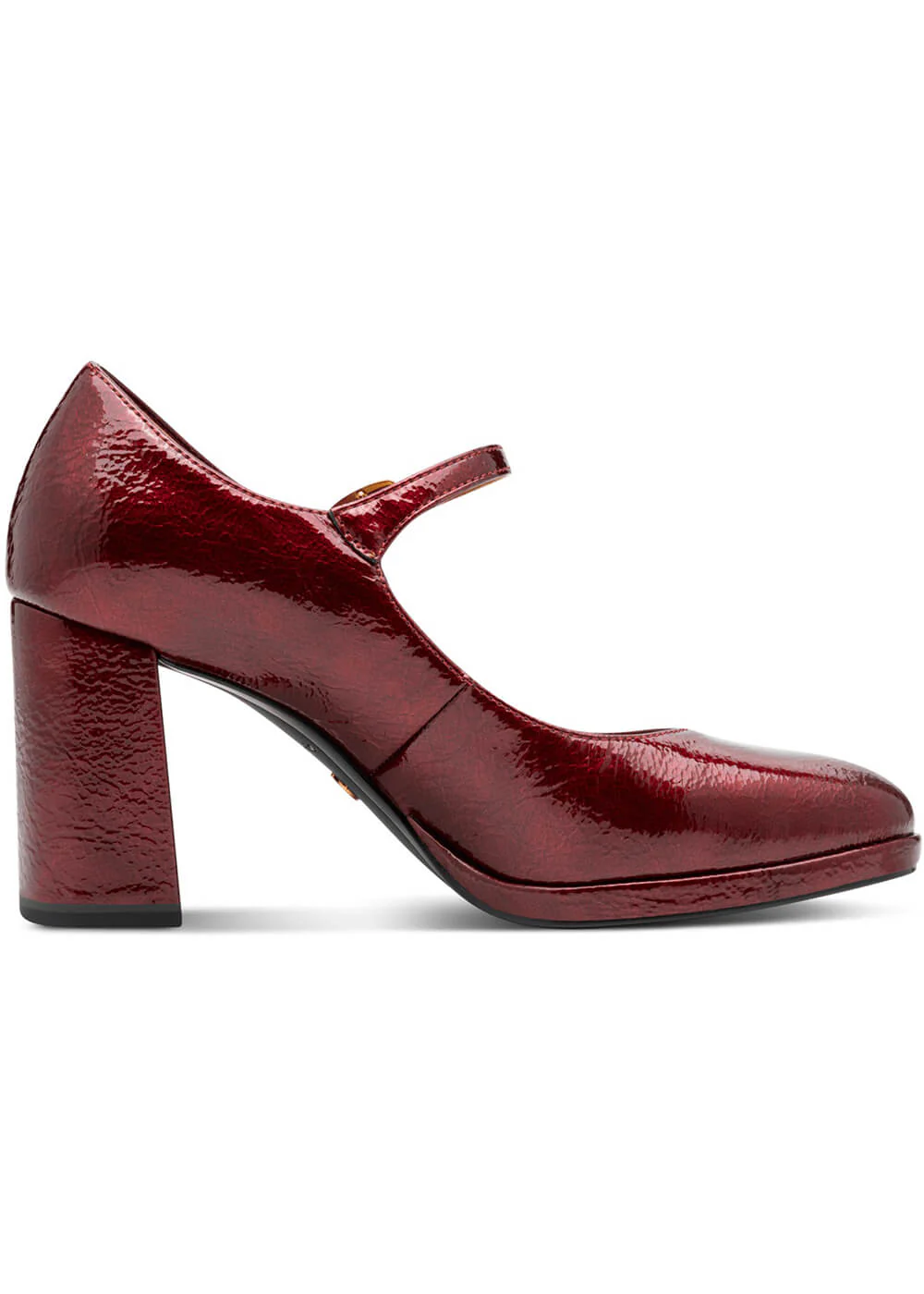 Tamaris Stacey Vegan 70's Pumps Merlot – Image 4