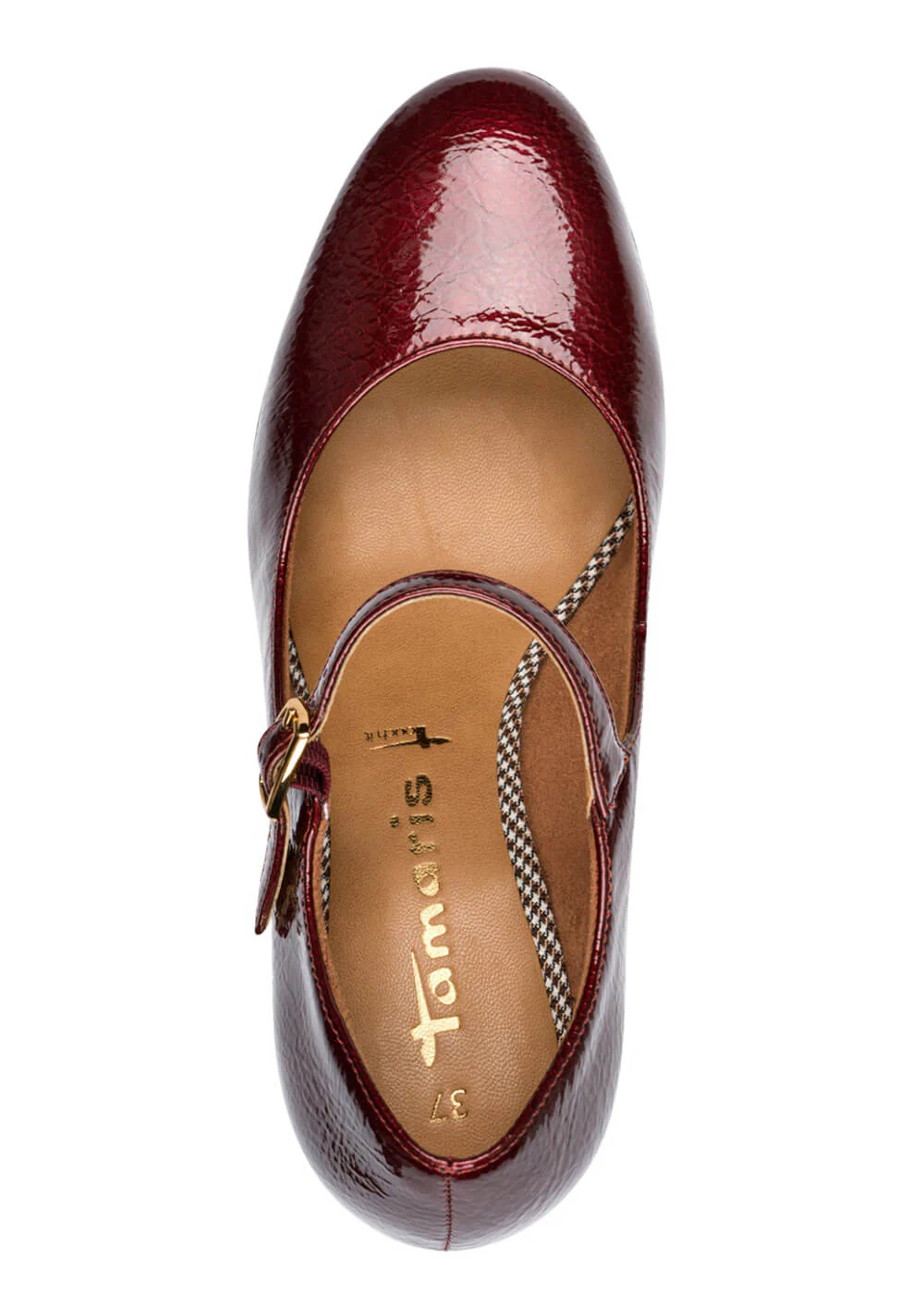 Tamaris Stacey Vegan 70's Pumps Merlot – Image 7