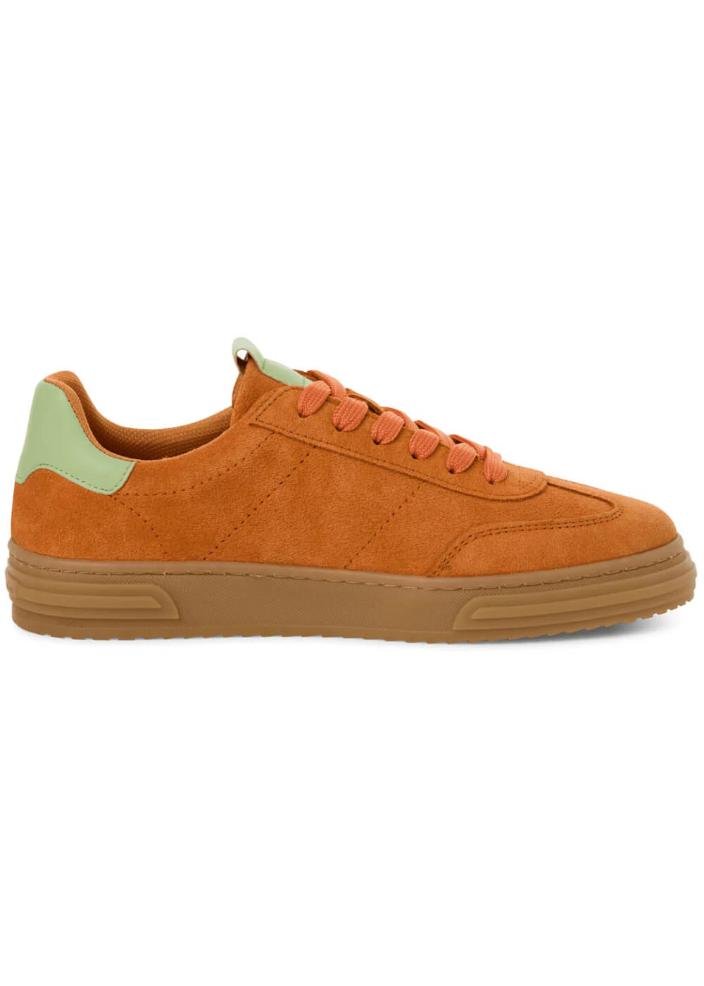 Tamaris Brenna Leren 70's Gympen Sneakers Oranje – Image 6