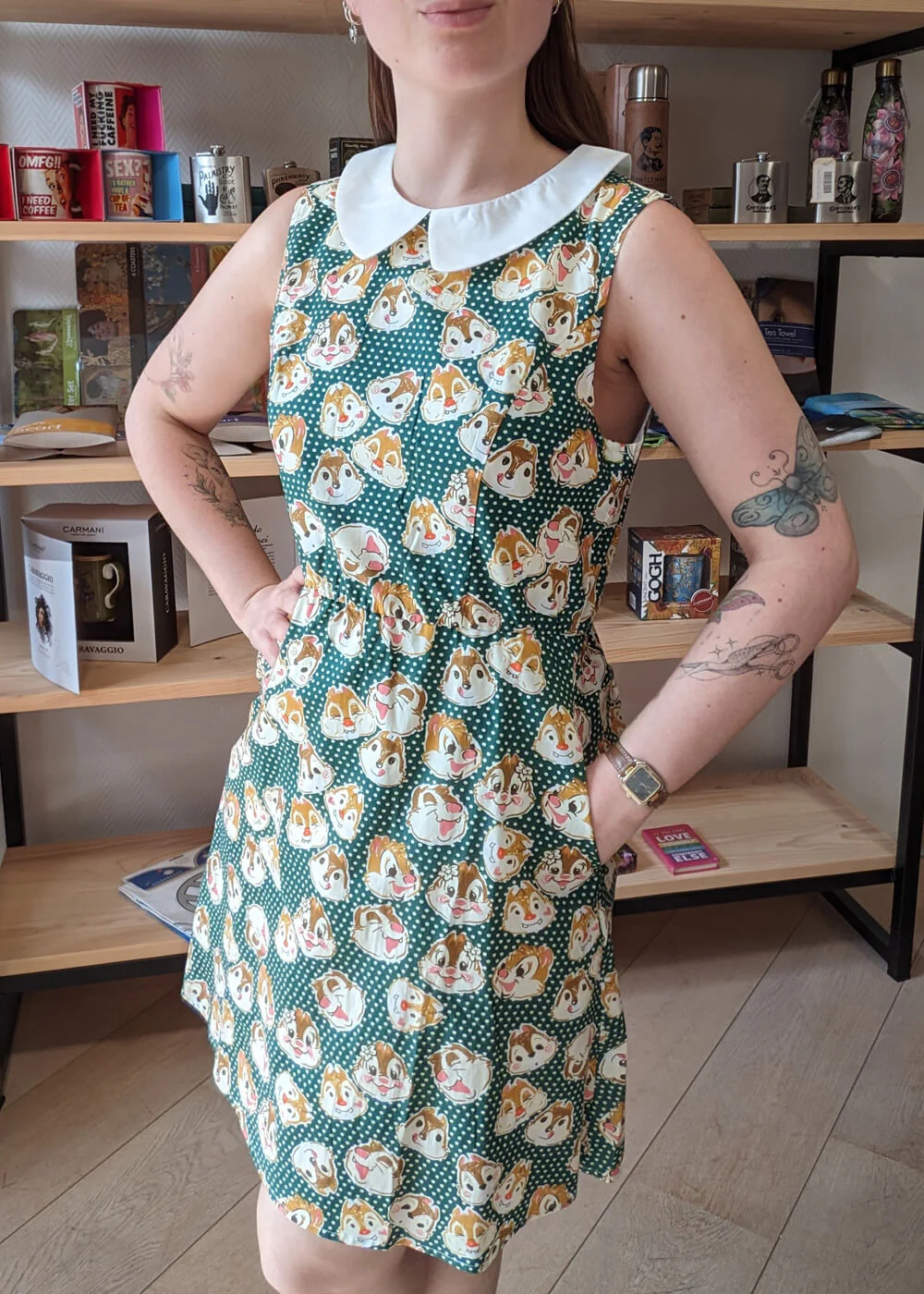 Tulip B Chipmonks 40's Swing Robe Verte