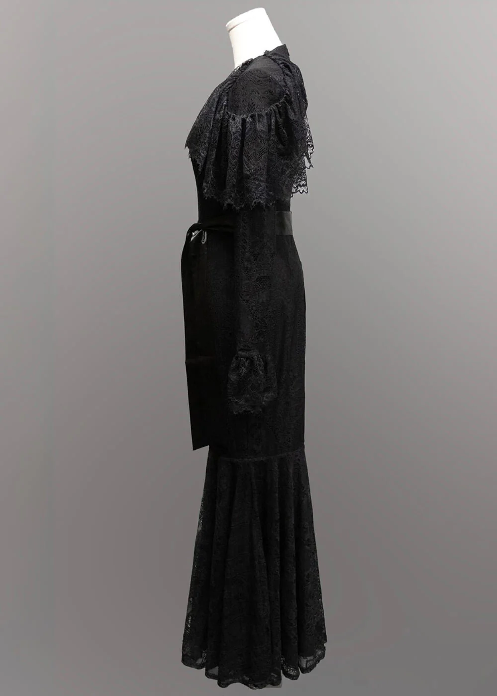 Witchwood Borden Robe Longue Sirène en Dentelle Noire – Image 8